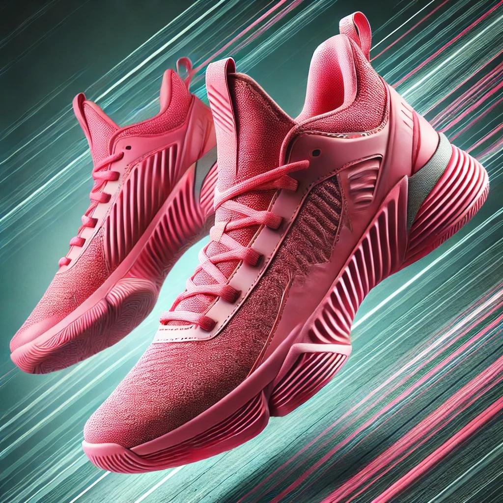 pink basketball shoes